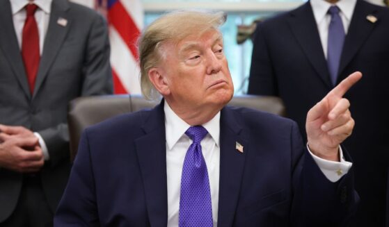 President Donald Trump answers questions from reporters during an announcement in the Oval Office at the White House on Sept. 28, 2026, in Washington, D.C.