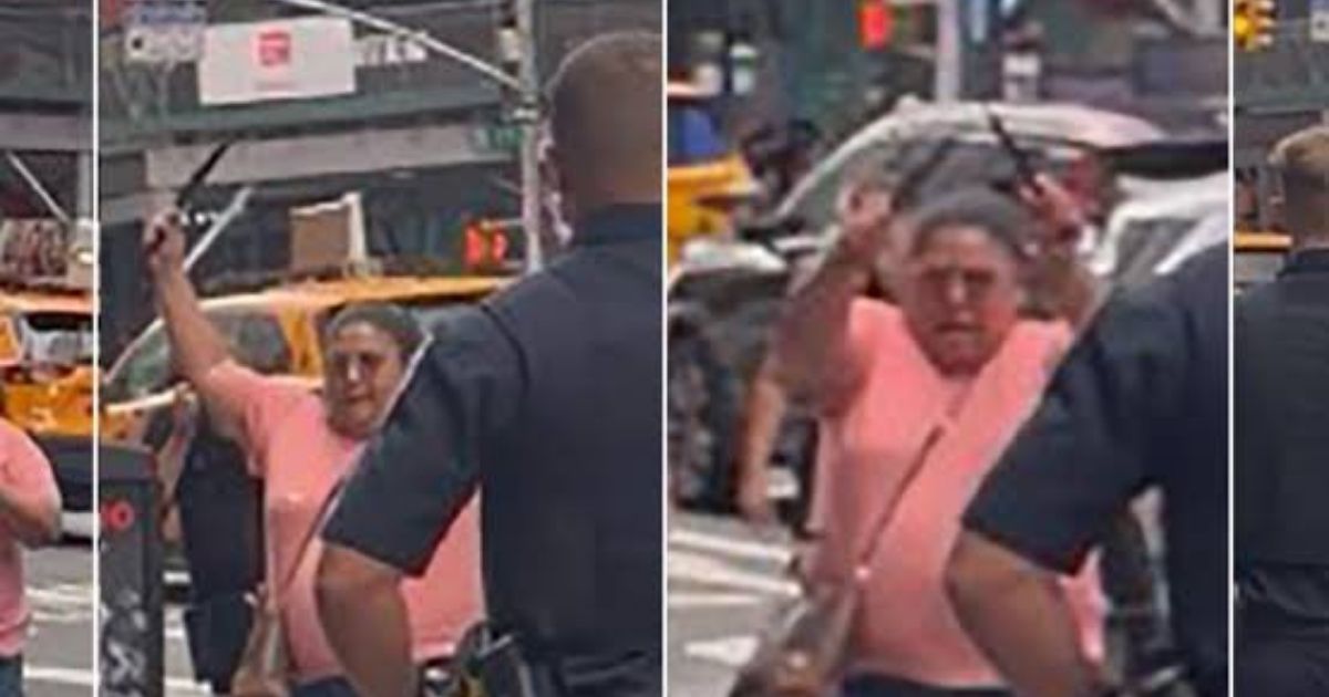 A woman in Queens, New York, stabbed two people in Times Square on Aug. 31, 2026, before police shot and killed her.