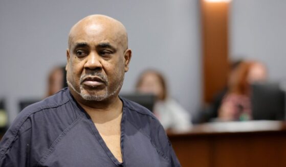 Duane "Keffe D" Davis enters a courtroom in Clark County District Court for a trial readiness status check at the Regional Justice Center on June 17, 2025, in Las Vegas, Nevada.