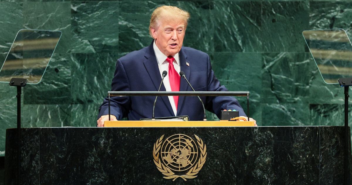 President Donald Trump speaks Tuesday during the 81st session of the United Nations General Assembly at U.N. Headquarters in New York City.