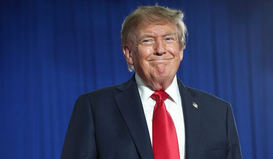 President Donald Trump is seen in a file photo from an Aug. 21 campaign event.