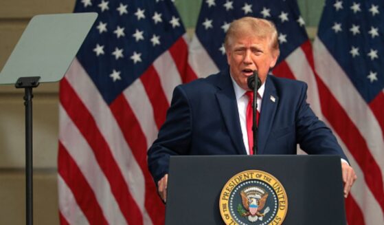 President Donald Trump speaks at a Pentagon ceremony in honor of the 25th anniversary of 9/11 on September 11, 2026 in Arlington, Virginia.