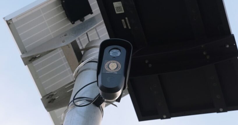 A Flock security camera is pictured in Miami, Florida on September 2, 2026.