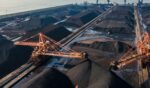 A coal processing plant is pictured from above.