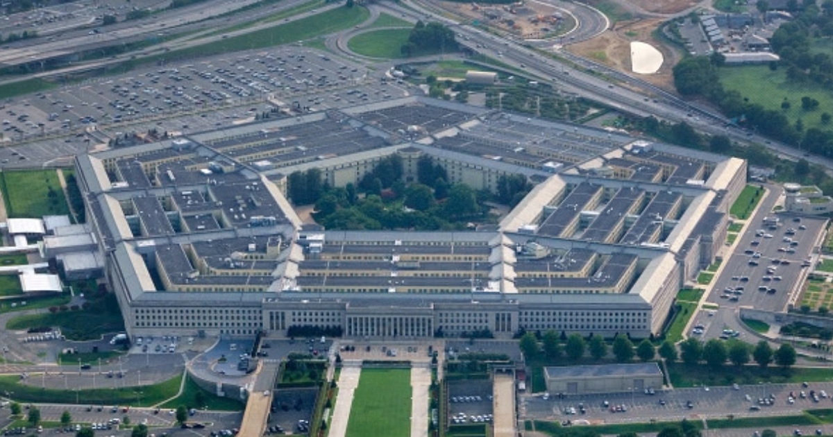 The Pentagon is pictured from an aerial view on August 13, 2026 in Arlington, Virginia.