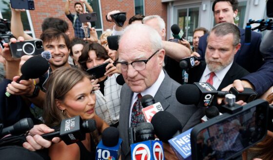 Defense attorney Kevin Reddington is surrounded by the media as he leaves the courthouse Thursday after Judge William Sullivan sent the jury home following the conclusion of deliberations for the sixth day in the trial of Lindsay Clancy at Plymouth County Superior Court in Plymouth, Massachusetts.