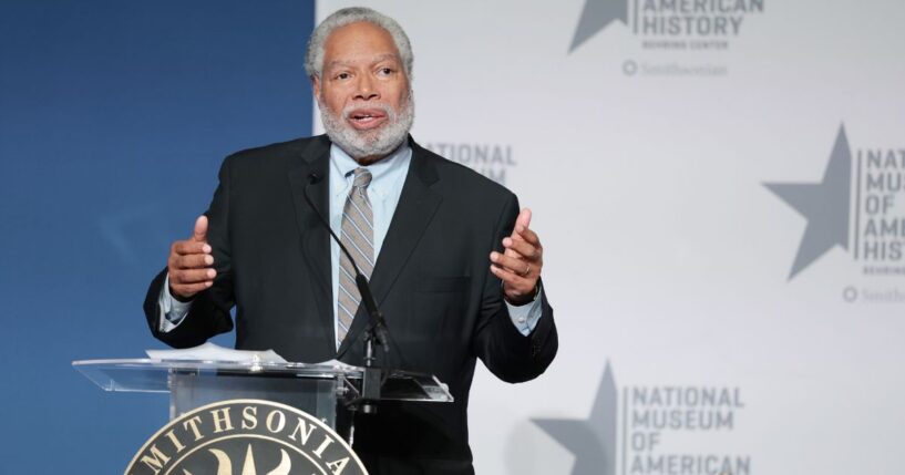 Secretary of the Smithsonian Institution Lonnie Bunch speaks during a February event at the Smithsonian National Museum of American History in Washington, D.C.
