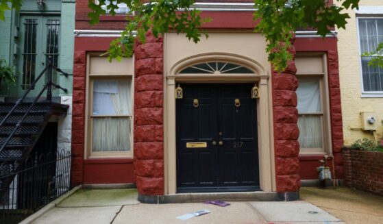 The Capitol Hill neighborhood residence of GOP Sen. Mitch McConnell of Kentucky is seen in an Aug. 3 file photo.