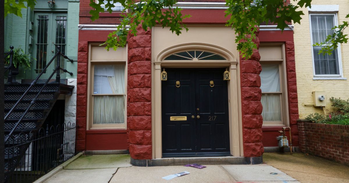 The Capitol Hill neighborhood residence of GOP Sen. Mitch McConnell of Kentucky is seen in an Aug. 3 file photo.