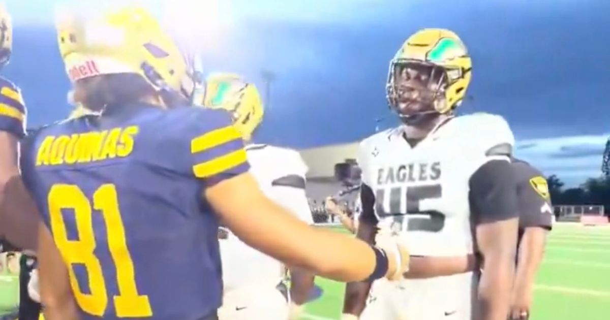At a recent high-profile high school football game, a show of unsportsmanlike conduct went viral.