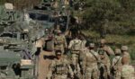 U.S. soldiers participate in a training exercise near Bemowo Piskie, Poland, on May 6, 2026.