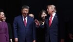 President of China Xi Jinping, First Lady of China Peng Liyuan, President Donald Trump and First Lady Melania Trump walk together outside the National Archives Museum in Washington on Sept. 25, 2026.