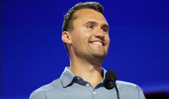 Some conservatives were upset Thursday to see a social media post that appeared to mock the 2025 assassination of Turning Point USA founder Charlie Kirk, seen onstage at the Republican National Convention July 2024 in Milwaukee, Wisconsin.