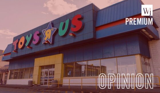 A Toys "R" Us store in Coquitlam, Canada, seen in a file photo dated May 6, 2020, closed during the coronavirus pandemic.