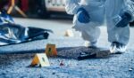Stock photo shows a crime scene investigation. Police are investigating a mass shooting in Minneapolis Wednesday that left at least one person dead.