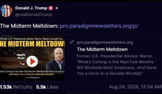 In the early hours of Monday, Aug. 24, President Donald Trump shared this cryptic warning with his followers.