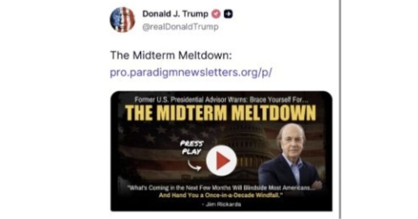 President Donald Trump has now returned -- twice -- to a presentation predicting that his next moves could trigger one of the most dangerous periods in recent American history.
