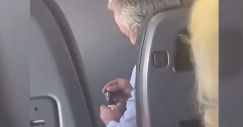RFK Jr. was caught on camera on a plane using a dropper to put blue liquid in his water. People said the liquid was methylene blue.