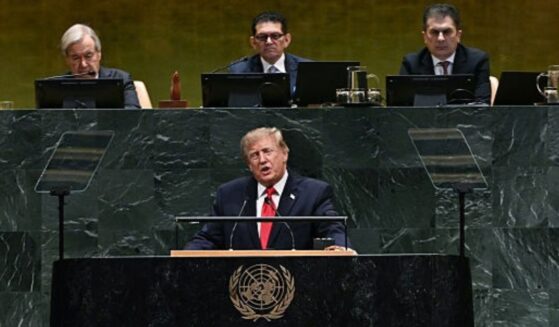 President Donald Trump speaks Tuesday during the 81st United Nations General Assembly at the United Nations Headquarters in New York City.