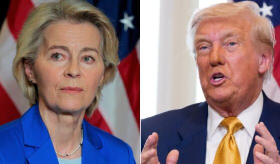 European Commission President Ursula von der Leyen, left, is considering adding Canada as an "associate member," in defiance of President Donald Trump.