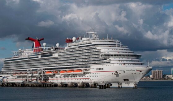 The Carnival cruise ship Panorama is pictured in a March 2020 file photo in Long Beach, California.
