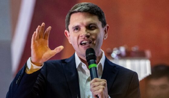 Democratic candidate for US Senate James Talarico, pictured speaking during an August campaign rally.