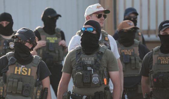 Homeland Security Investigations agents stand guard at Delaney Hall Immigration Detention Center on June 5, 2026, in Newark, New Jersey.