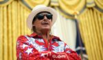 Kid Rock speaks alongside President Donald Trump before Trump signed an executive order in the Oval Office of the White House on March 31, 2025, in Washington, D.C.