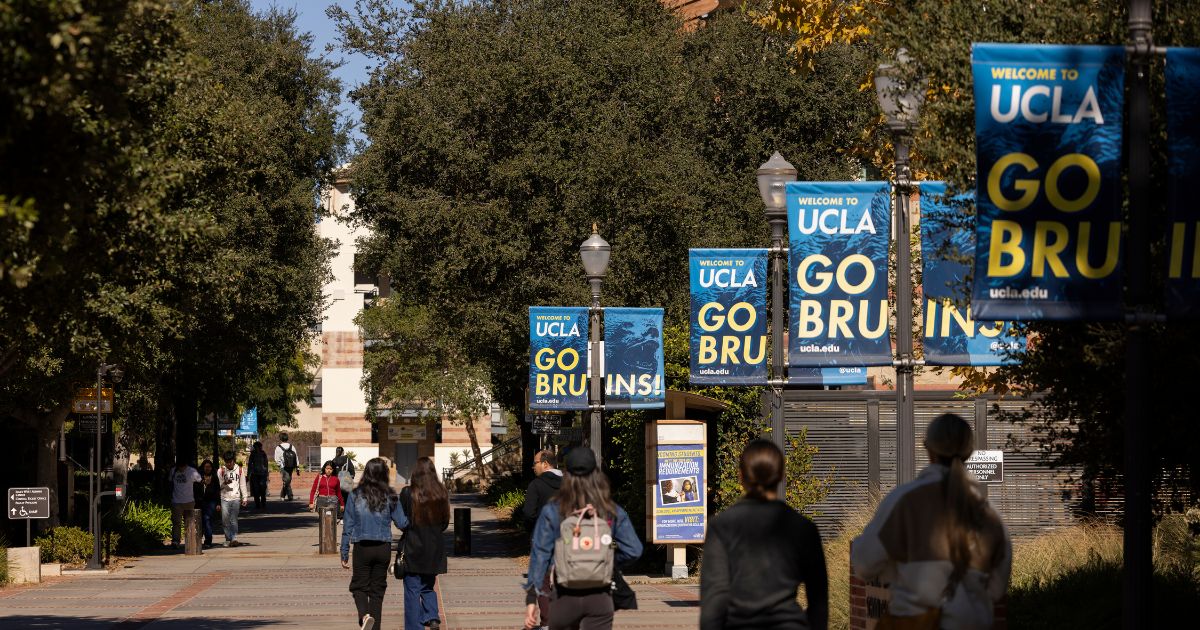Students walk on UCLA's main campus on Nov. 16, 2024, in Los Angeles, California.