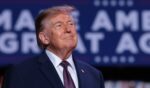 President Donald Trump takes the stage at a campaign rally in the Mitchell Center at the University of South Alabama on Oct. 2, 2026, in Mobile, Alabama.