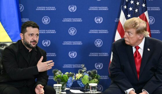President Donald Trump meets with Ukraine's President Volodymyr Zelensky on the sidelines of the 81st United Nations General Assembly in New York on Sept. 22, 2026.