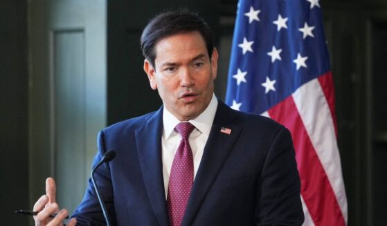 Secretary of State Marco Rubio speaks during a press conference with Iceland's Foreign Minister at the House of Collections in Reykjavik on Oct. 6, 2026.