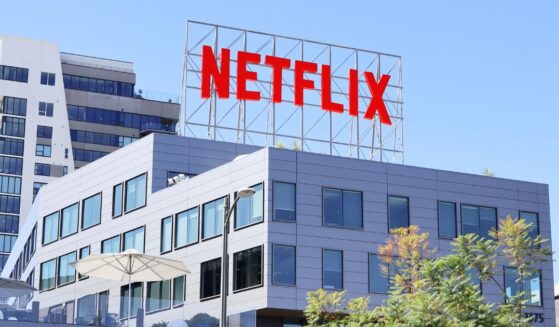 The Netflix corporate office building in Los Angeles, California, on March 8, 2025.