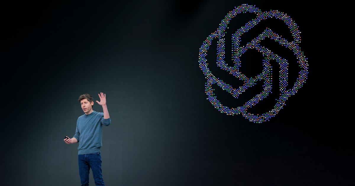 OpenAI CEO Sam Altman delivers the keynote address during the OpenAI developers conference at Fort Mason on Sept. 29, 2026, in San Francisco, California.