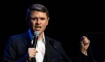 Democratic Senate candidate James Talarico speaks during a campaign rally as part of his "New American Dream Tour" in Pasadena, Texas, on Aug. 9, 2026.