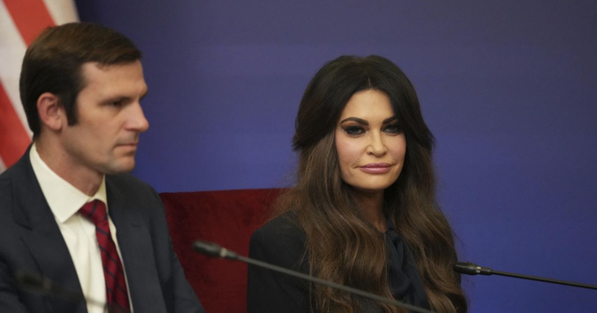 U.S. Ambassador to Greece Kimberly Guilfoyle attends the opening of the sixth round of the Greece-U.S. Strategic Dialogue, in Athens, on Oct. 7, 2026.