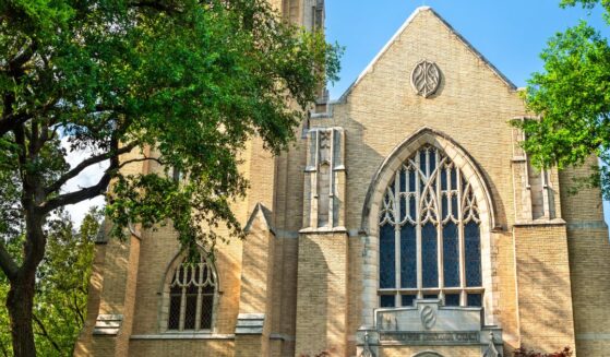 Highland Park United Methodist Church at Southern Methodist University in Dallas, Texas.