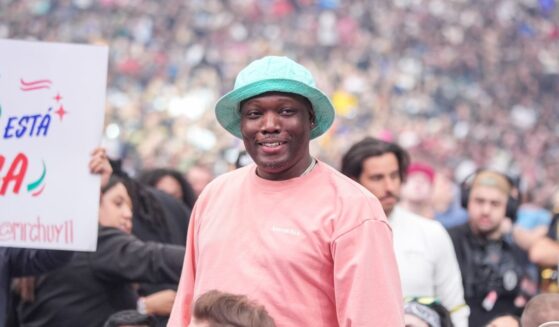 Michael Che attends WrestleMania 41 Saturday at Allegiant Stadium on April 19, 2025, in Las Vegas, Nevada.