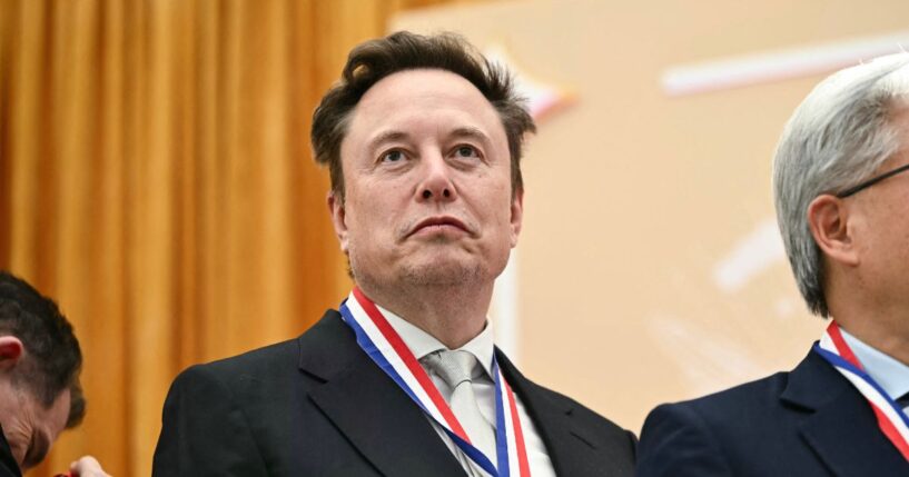SpaceX CEO Elon Musk is awarded the National Medal of Science during the