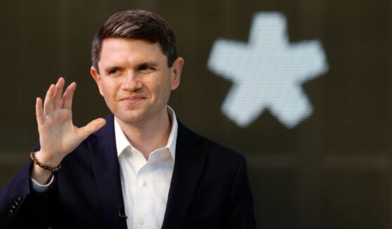 Texas Democratic U.S. Senate candidate James Talarico acknowledges supporters at a rally at the Red Tail Pavilion on Oct. 18, 2026, in Plano, Texas.