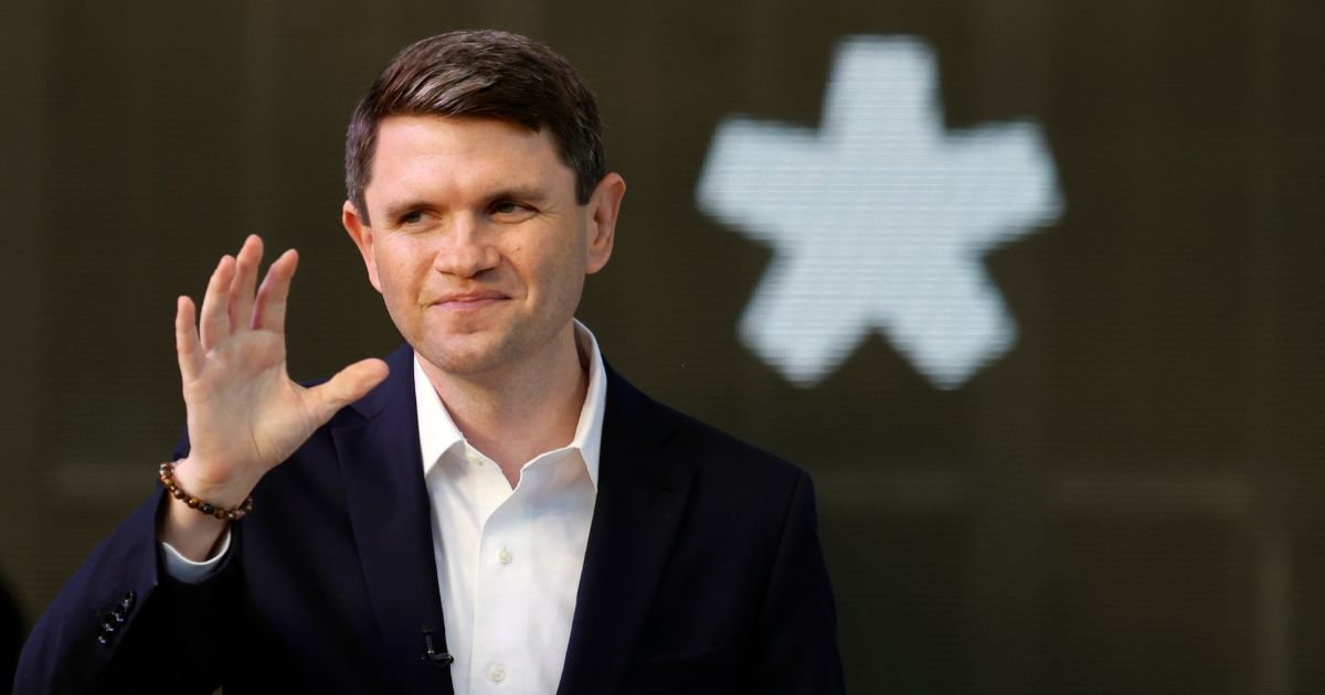 Texas Democratic U.S. Senate candidate James Talarico acknowledges supporters at a rally at the Red Tail Pavilion on Oct. 18, 2026, in Plano, Texas.