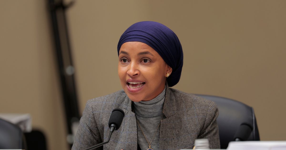 Rep. Ilhan Omar speaks during a mark up meeting with the House Budget Committee on Capitol Hill on May 16, 2025, in Washington, D.C.