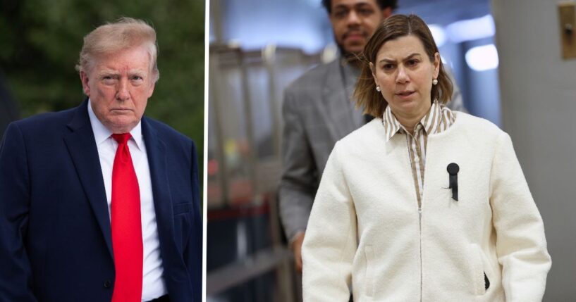President Donald Trump responded on Oct. 19, 2026, to Sen. Elissa Slotkin making comments that intimidated young conservatives.