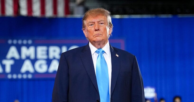 President Donald Trump arrives to speak during a midterm rally at Truist Arena on the Northern Kentucky University campus on Oct. 17, 2026, in Highland Heights, Kentucky.