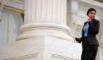 Rep. Ilhan Omar arrives for the last votes of the week at the U.S. Capitol Building on May 21, 2026, in Washington, D.C.