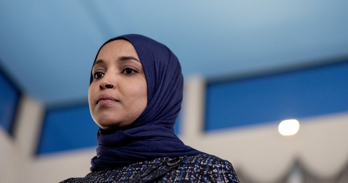 Rep. Ilhan Omar speaks at Karmel Mall on Wednesday, Jan. 28, 2026, in Minneapolis, Minnesota.