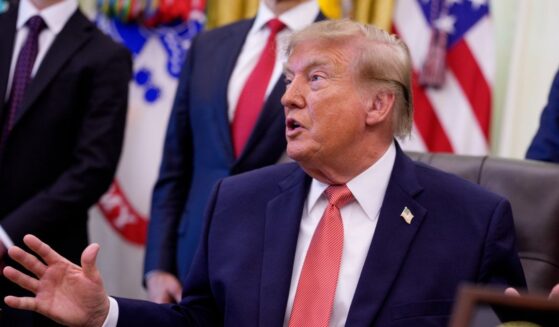 President Donald Trump speaks during an event in the Oval Office of the White House on Oct. 20, 2026, in Washington, D.C.