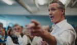 California Gov. Gavin Newsom speaks while campaigning for New Hampshire Democratic Senate candidate Chris Pappas on Oct. 17, 2026, in Nashua, New Hampshire.
