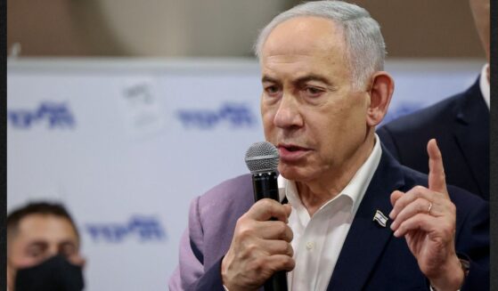 Israel's Prime Minister Benjamin Netanyahu speaks to his supporters Oct. 22 as part of the campaign ahead of Israel's legislative election. Tuesday was election day, Israel's first election since the Oct. 7, 2023, Hamas-led attack, in what is seen as a referendum on the prime minister.