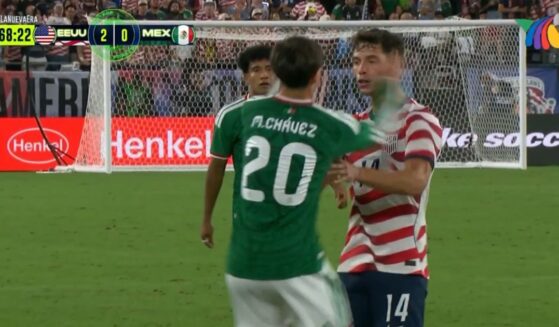Mateo Chavez got a red card after he was caught on camera slapping U.S. Men's National Soccer Team member Sebastian Berhalter.